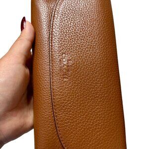 🤎 COACH Crossgrain Leather Continental Wallet - Saddle Brown 🤎